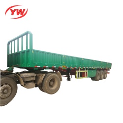 Side wall panel flatbed cargo semi trailer